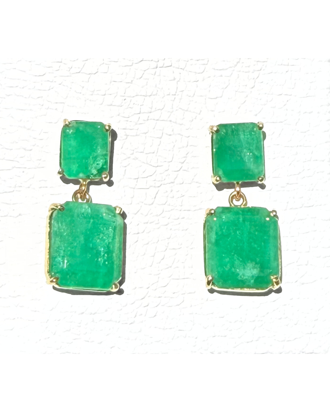 Aretes de Esmeralda Largos